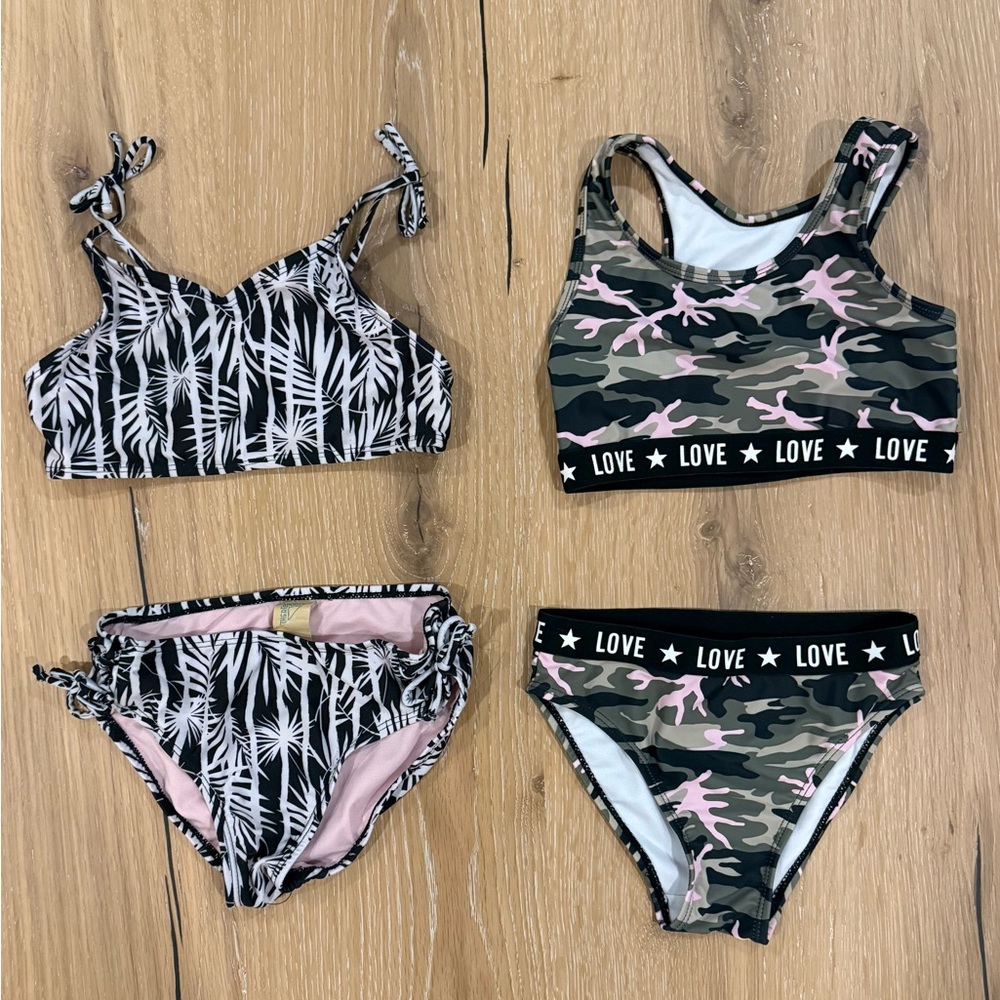 Black and Pink Bikini Set